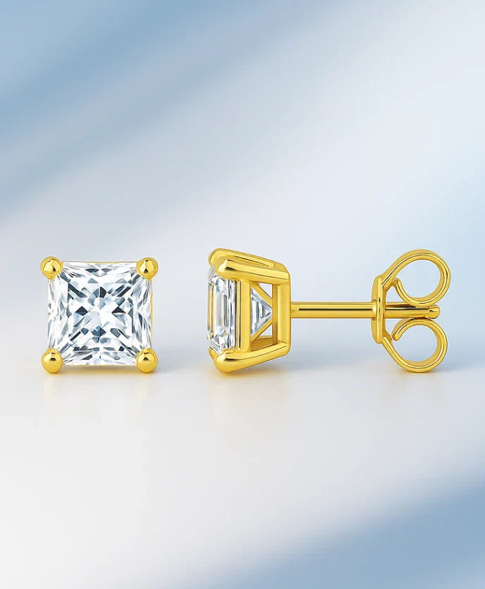 Lab Grown Diamond Stud Earring Princess
