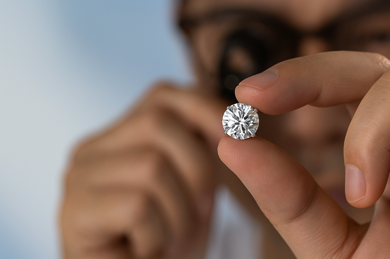 Handcrafted Diamond Studs,